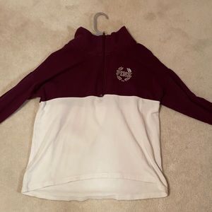 PINK Quarter Zip Sweatshirt Pullover